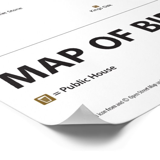 INEBRIANCE SURVEY Map Poster (Hoek)