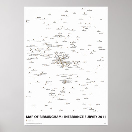 INEBRIANCE SURVEY Map Poster (Voorkant)