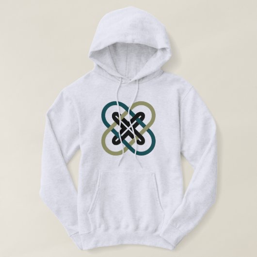 Ineengeschakelde X Heren Hoodie (Design voorkant)