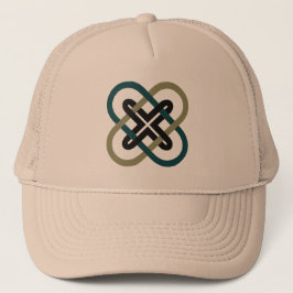 Ineengeschakelde X Trucker Hoed Pet