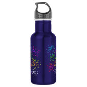 Ineengestrengeld harten verward kabel romantisch waterfles  (Achterkant)