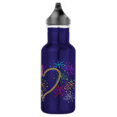 Ineengestrengeld harten verward kabel romantisch waterfles  (Rechts)