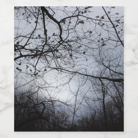 Ineengestrengeld Wijn Etiket (Enkel label)