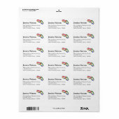 🌈Ineengestrengelde Pride-adreslabel Etiket (Full Sheet)
