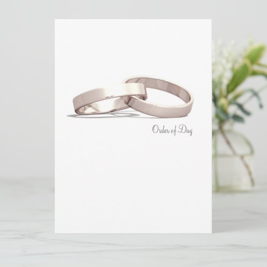 Ineengestrengelde Ringen Goud BLK - Orde van de D Programmakaart (Staand voorkant)