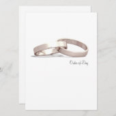 Ineengestrengelde Ringen Goud BLK - Orde van de D Programmakaart (Voorkant / Achterkant)