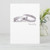 Ineengestrengelde Ringen Zilver - Orde van de Dag/ Kaart (Staand voorkant)