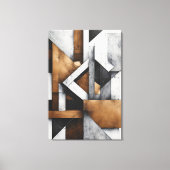 Ineengrijpende structuren canvas afdruk (Voorkant)