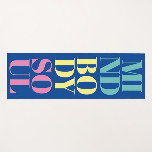 Ineenlijk bezieltje yoga mat voor fitnessout (Voorkant (horizontaal))