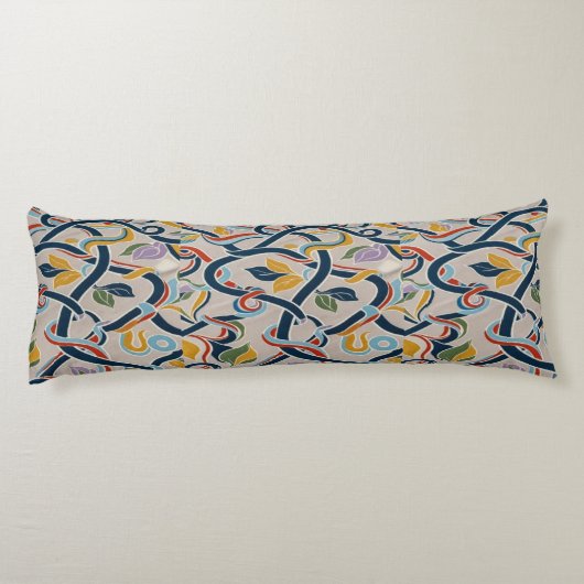 Ineinander gewonden wijnranken in levendig evenwic lichaamskussen (Achterkant)