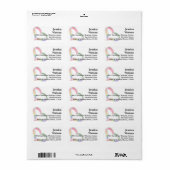 🌈Ineinander verwoven in trots adreslabel Etiket (Full Sheet)