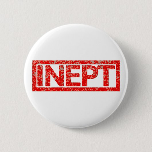 Inept Stamp Ronde Button 5,7 Cm (Voorkant)