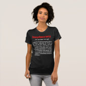 Ineptocratie-definitie dames vernietigd door T-shi T-shirt (Voorkant volledig)