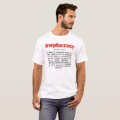 Ineptocratie Definitie T-Shirt (Voorkant volledig)