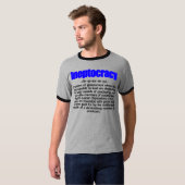 Ineptocratie Definitie T-Shirt (Voorkant volledig)