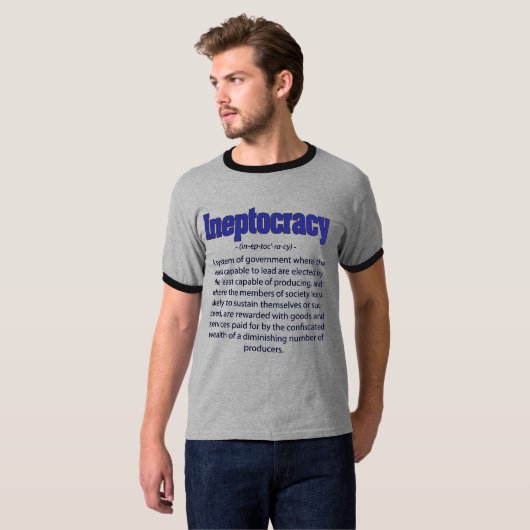 Ineptocratie Definitie T-Shirt (Voorkant volledig)