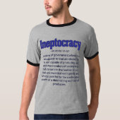 Ineptocratie Definitie T-Shirt (Voorkant)