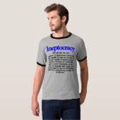 Ineptocratie Definitie T-Shirt (Voorkant volledig)