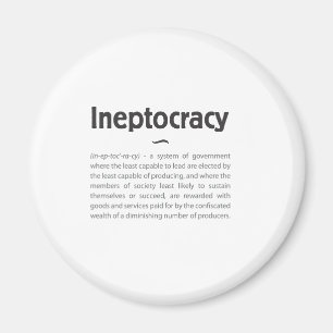 Ineptocratie gedefinieerd magneet