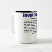 Ineptocratie Mok (Voorkant links)