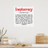 Ineptocratie Poster (24 x 24 inch) (Keuken)