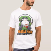 Inertia High, Motivation Low - Lazy Panda T shirt (Voorkant)