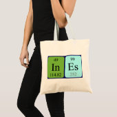 Ines periodieke lijstnaam canvas tas (Voorkant (product))