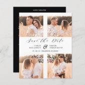 Inexpensive 4 Photos Collage Minimalist Branches (Voorkant / Achterkant)