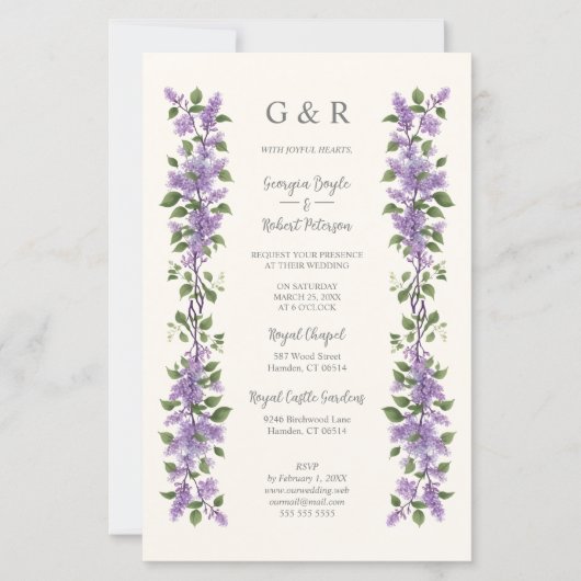 Inexpensive Chic Timeless Classic Lilac Flowers (Voorkant)