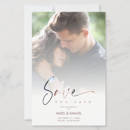 Inexpensive Low Cost Modern Vellum Effect Wedding (Voorkant)