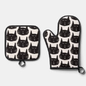 Inexplicable cats ovenwant & pannenlap set (Voorkant)