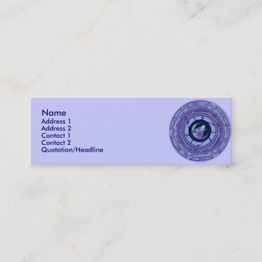 Inez Night Profile-kaarten Mini Visitekaartje (Voorkant)