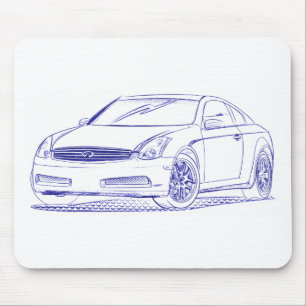 Inf G35 Coupe Sketch Muismat