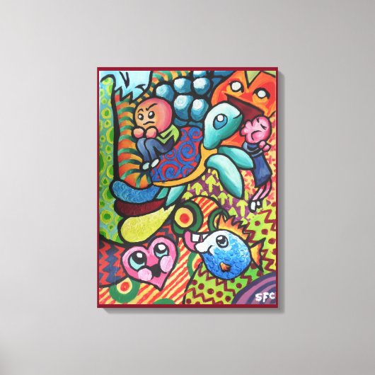 InFancy Door Squid Fear City Canvas Afdruk (Voorkant)