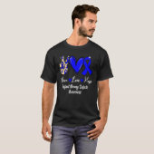 Infant Airway Defects Awareness Peace Love Hope Bl T-shirt (Voorkant volledig)