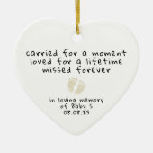 Infant Loss Miscarriage Sympathy Memorial Keramisch Ornament (Voorkant)
