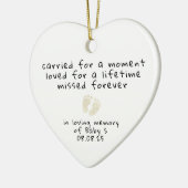 Infant Loss Miscarriage Sympathy Memorial Keramisch Ornament (Links)