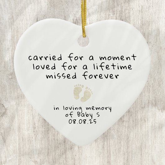 Infant Loss Miscarriage Sympathy Memorial Keramisch Ornament