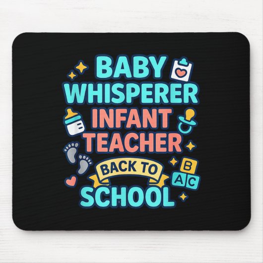 Infant Teacher Baby Whisperer Back To School Dayca Muismat (Voorkant)