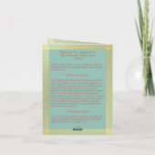 Infant van Praag Bidprentje Bedankkaart (Achterkant)