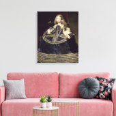 Infanta Margarita in Blue, 1659 Canvas Afdruk (Insitu (Woonkamer))