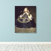 Infanta Margarita in Blue, 1659 Canvas Afdruk (Insitu (Houten vloer))