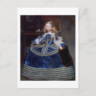Infanta Margarita Teresa Blue Dress, Velazquez Briefkaart