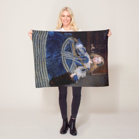 Infanta Margarita Teresa Blue Dress, Velazquez Fleece Deken (In situ)