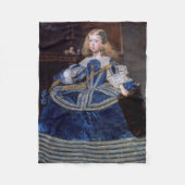 Infanta Margarita Teresa Blue Dress, Velazquez Fleece Deken (Voorkant)