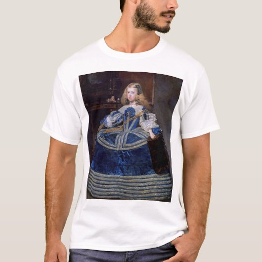 Infanta Margarita Teresa Blue Dress, Velazquez T-shirt (Voorkant)