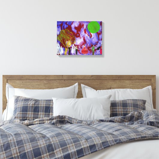 Infanta's Moonlight Garden Party van Michael Moffa Canvas Afdruk (Insitu (Slaapkamer))