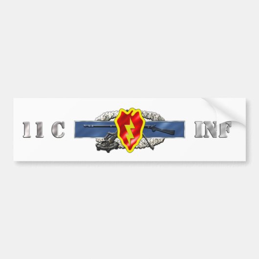 INFANTERIE 11C 25STE ID BUMPERSTICKER (Voorkant)