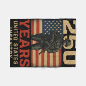 Infanterie 250 jaar Verenigde Staten Fleece Deken (Voorkant (Horizontaal))