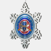 Infanterie Tin Sneeuwvlok Ornament (Rechts)